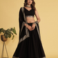 STORI Black Lehenga Choli With Heavy Border