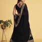 STORI Black Lehenga Choli With Heavy Border
