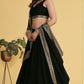 STORI Black Lehenga Choli With Heavy Border