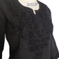 Black Dobby Cotton Short Chikankari Kurti