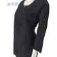 Black Dobby Cotton Short Chikankari Kurti