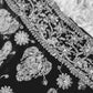 Mystic Black Sanah Handcrafted Lucknowi Chikankari Saree