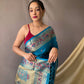 Azure Blue Paithani Silk Saree