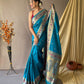 Azure Blue Paithani Silk Saree