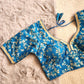 Blue Banarasi Silk Blouse 