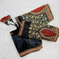 Black Silk Embroidered Blouse Online