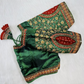 Green Silk Embroidered Blouse Online