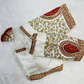 White Silk Embroidered Blouse Online