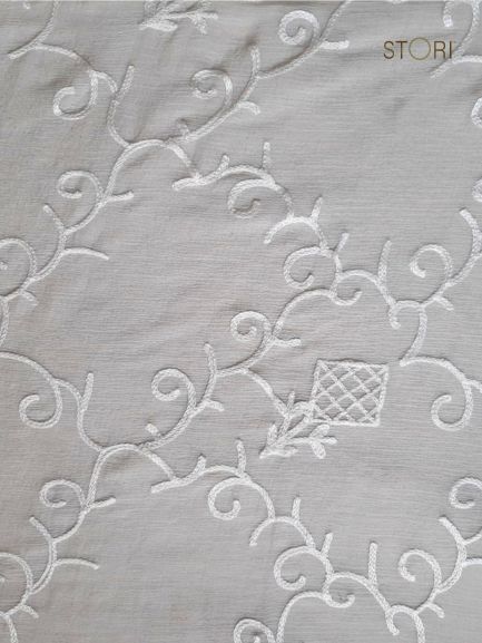 Floral Jaal Chiffon Lucknowi Chikankari Dupatta