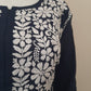 Kaaya Navy Blue Modal Chikankari Kurti