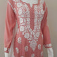 Kaaya Powder Pink Modal Chikankari Kurti