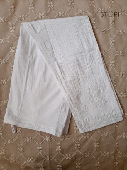 Handcrafted Bouquet Chikankari Lycra Pants