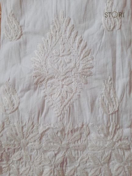 Handcrafted Phool Boota Chikankari Lycra Pants