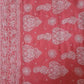 Carrot Pink Sanah Handcrafted Lucknowi Chikankari Saree