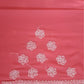 Carrot Pink Sanah Handcrafted Lucknowi Chikankari Saree
