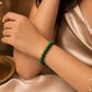 Green Emerald Malachite Bead Bracelet