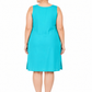 Sea green Cotton Long Inner Slip Plus Size
