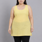 Pale Yellow Cotton Short Inner Slip Plus size