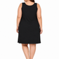 Black Cotton Long Inner Slip Plus Size