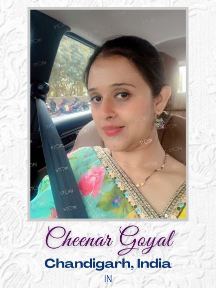Cheenar Goyal in Oxidized Earrings - STORI