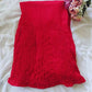 Hand Embroidered Georgette Lucknowi Chikankari Flared Palazzo - Red
