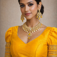 Embroidered Designer Puff Sleeves Blouse With Latkans