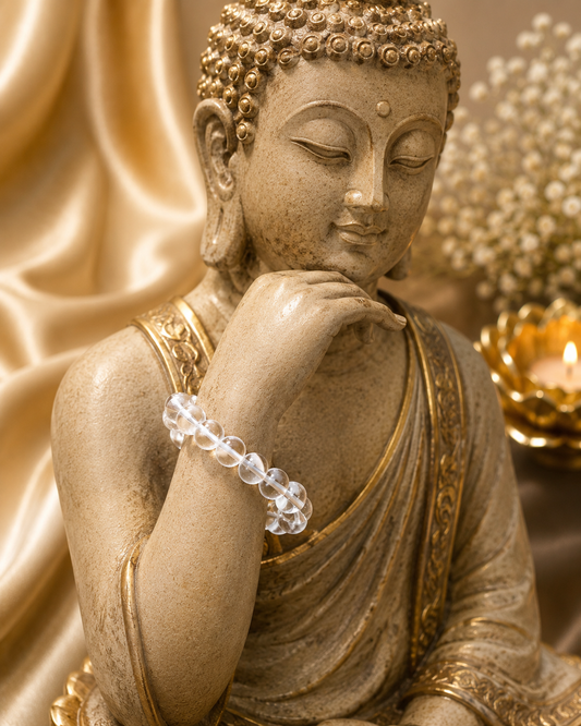 Crystal Bracelet on  Serene Buddha1