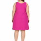 STORI Dark Pink Cotton Long Inner Slip for Women