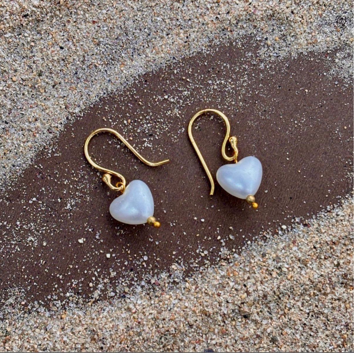 STORI Heart Pearl Daily Small Earrings