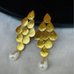STORI Golden Pearl Drop Earrings
