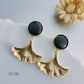 Black Monalisa Stone Earrings for Women Near Me- STORI