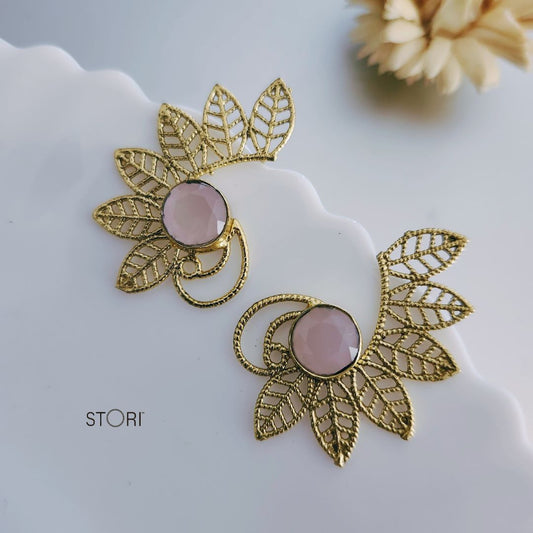 Pink Stone Earrings - STORI