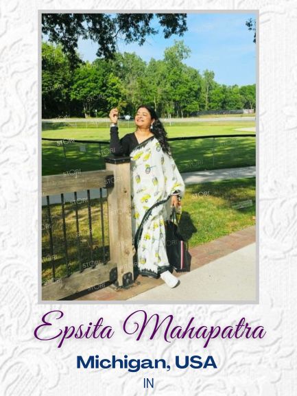 Epsita Mahapatra Grand Rapids in STORI Saree