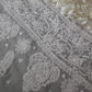 Fog Grey Sanah Handcrafted Lucknowi Chikankari Saree