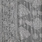 Fog Grey Sanah Handcrafted Lucknowi Chikankari Saree
