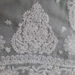 Fog Grey Sanah Handcrafted Lucknowi Chikankari Saree
