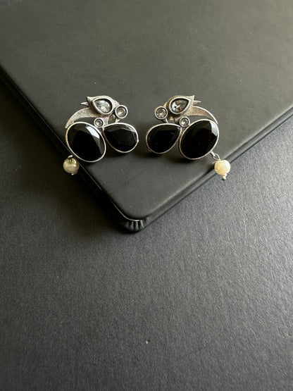 Freya German Silver Earrings