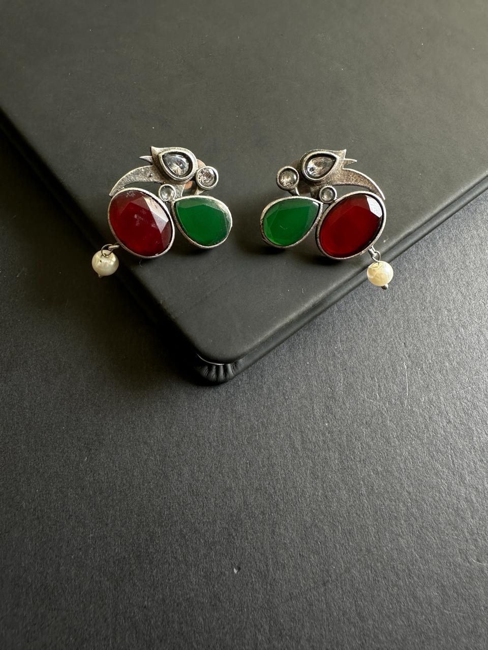 Freya German Silver Earrings