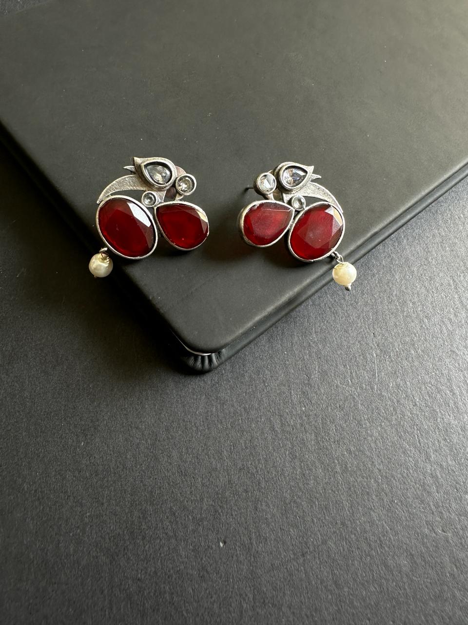 Freya German Silver Earrings