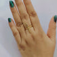 Golden Line Statement Ring