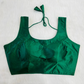 Solid Color Regular Raw Silk Blouse