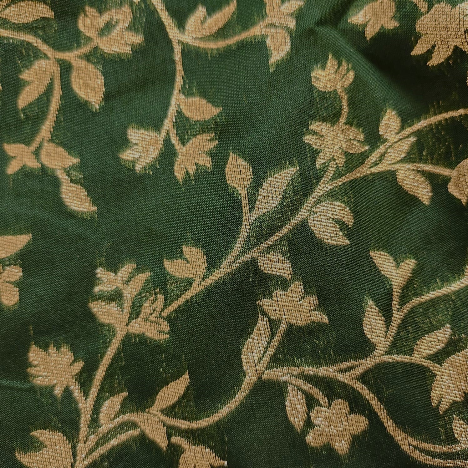 Green Banarasi Silk Blouse 