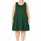 Green Cotton Long Inner Slip Plus Size