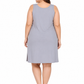Grey Cotton Long Inner Slip Plus Size2
