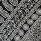 Black Adah Half Jaal Hand Embroidered Lucknowi Chikankari Saree