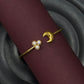 Half Moon & Pearl Golden Bracelet