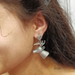 Antelope Oxidised Silver Statement Earrings