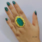 Green Opal Finger Ring
