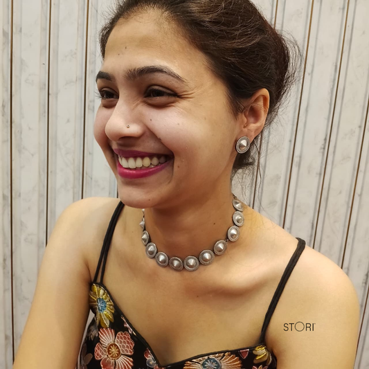 STORI Silver Necklace Set