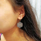STORI Antique Currency Silver Earrings